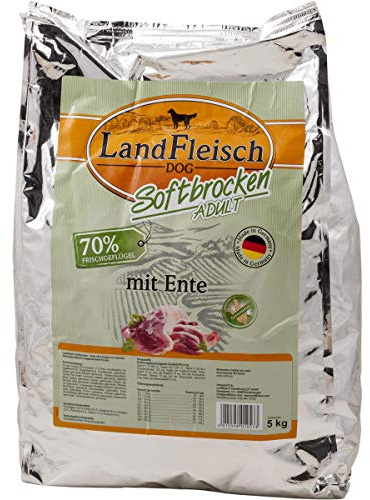 Landfleisch Dog Softbrocken Adult mit Ente, 1er Pack (1 x 5 kg)