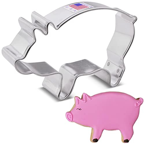 Keksausstecher Schwein, Glücksbringer - 9,5 cm - Ausstechformen von Ann Clark USA