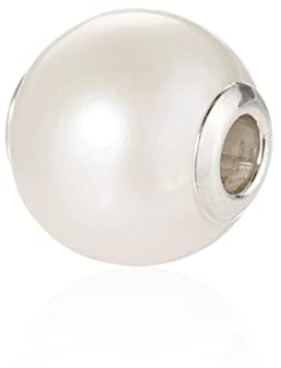 Thomas Sabo Damen Bead Süßwasserzuchtperle weiß Karma Beads 925 Sterling Silber K0004-082-14