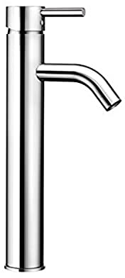 Blanco MAJA-WT, Waschtischarmatur, Einhebelmischer für Badezimmer, Wasserhahn für Bad-Waschbecken, Oberfläche chrom - mit Push-Open-Ablaufgarnitur