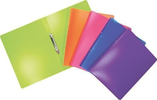 Brunnen Schul-Ringbuch FACT! - 5er Pack - je 1x orange, hellgrün, pink, lila, blau - für Schule, Studium, Job, Büro und zu Hause