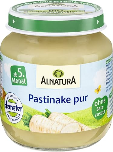 Alnatura Demeter Bio Pastinake pur,glutenfrei, 6er Pack (6 x 125 g)