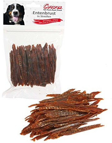 Corwex Hundesnack Entenbrust in Streifen (5 x 250 g)