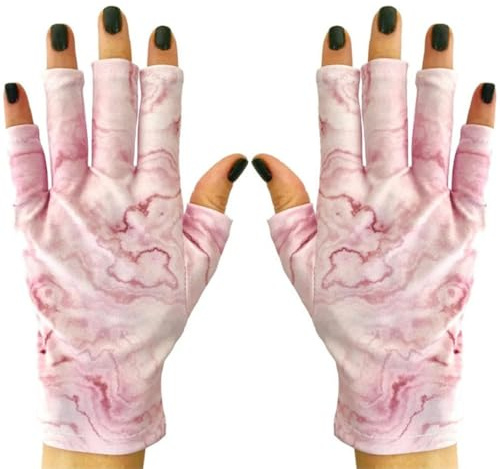ManiGlovz - Guantes de uñas originales con protección UPF 50+ UV | Guantes de manicura de gel y guantes sin dedos anti UV para mujer | Se pueden utilizar como guantes de protección solar para conducir