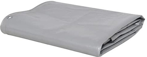 vidaXL Bâche Couverture de Protection Housse de Protection Imperméable Contre UV Camping Meubles de Jardin Voitures Bateau Extérieur 2,5x3,5 m Gris
