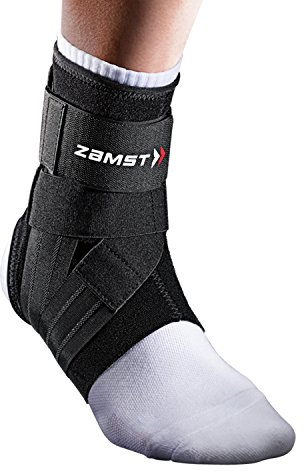 Zamst A1 Sprunggelenkbandage - Verstellbar gegen Umknicken bei Schweren Verstauchungen und Chronischer Instabilität - Bandage Fußgelenk, Ideal zum Sport - Anatomische Passform. (S, Right)