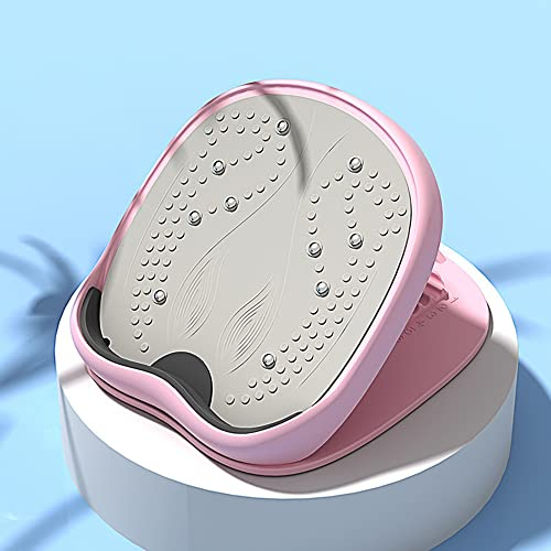 LTLCLZ Yoga Massagetafel Fitness Pedal Strettern Klapptafel Einstellbares Fußkalb Stretchboard Dehnungsscheibe Für Stretchbartplatte,Rosa,B