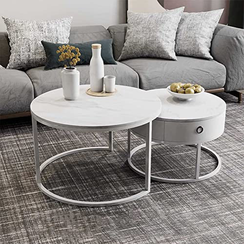 Couchtisch â€“ Glatte Metall-Chrom-Beine und dekoratives Schiefer-Design â€“ perfekt für Balkone, Schlafzimmer und Wohnzimmer.
