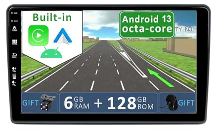 YUNTX [6GB+128GB] Android 14 Autoradio für FIAT Ducato/Peugeot Boxer/Citroen Jumper 2006-2022-[Integriertes CarPlay/Android Auto/DSP/GPS]-9”IPS 2.5D-Kamera+MIC-DAB/Lenkradsteuerung/Mirror Link