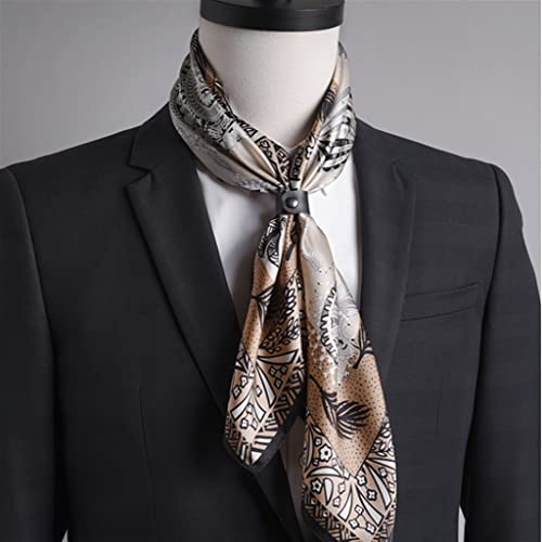 Seidenschal für Männer zum Anzug, Hemd, quadratischer Schal, Halstuch aus Seide, Vintage-Stil