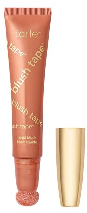 tarte blush tape liquid blush – Buildable Cream Cheek Makeup, Lightweight Formula, Blurs appearance for Radiant Glow, Vegan & Cruelty-Free, full size, peach
