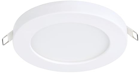 Eglo Spot encastrable LED Fueva Flex, lampe de plafond encastrée, plafonnier à encastrer rond, luminaire en aluminium et plastique blanc, blanc neutre, Ø 11,7 cm