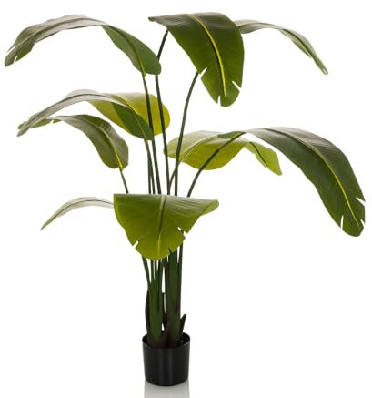 hjh OFFICE Planta Artificial Banane Planta Artificial Decorativa 170 cm, Easy-Care platanero, árbol Artificial Verde 871051