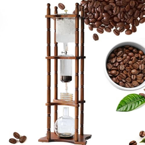 ExoticaBlend 3000ml Ice Drip Coffee Maker, Cold Brew Coffee Maker, Ice Drip Coffee Tower Large Capacity, Handmade Glass for Home, Tea Houses, Cafes