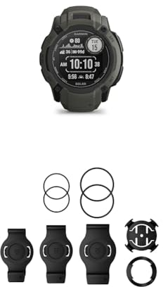 Garmin Instinct 2 Solar – GPS Smartwatch with Infinite Battery Life in Smartwatch Mode & QuickFit Band