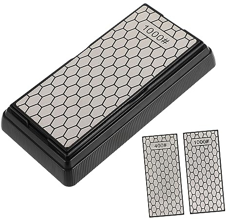 ORFOFE Sharpener Diamond Grit Coarse Extra Fine Plate Household Tool Cutting Scissor Sharpener Portable Sharpening Instrument Kitchen Use