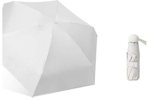 Ombrello portatile, ombrellone, ombrellone da spiaggia, ombrelli pieghevoli, ombrello pieghevole antivento 6 costole, ombrello tascabile 8 colori, ombrello piccolo - compatto, leggero, resistente, min