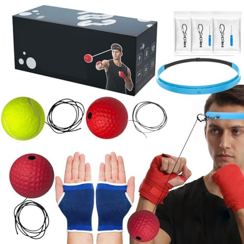 Boxball mit Stirnband,Boxtrainingsball mit Stirnband - Kinderboxausrüstung Boxballspiel,Boxball für Anfänger für Kampfgeschick und Schlaggeschwindigkeit