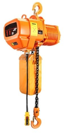 treuil Palan à chaîne électrique portatif, 380V/1100W/1500W, grue fixe à chaîne unique, levage industriel Palan Électrique(1T 4M remote)