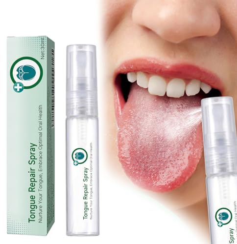 Spray Buccal Protection,Spray de Réparation de Langue,Spray De Soulagement de Langue,Langue Spray pour Mauvaise Haleine,Spray Rafraîchissant pour L'haleine