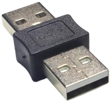 Connettori e adattatori USB | Connettore USB 2.0 AF/AM | Adattatore dritto per telefono maschio a femmina | per auto, viaggi, laptop, casa, ufficio, PC, telefono, tablet