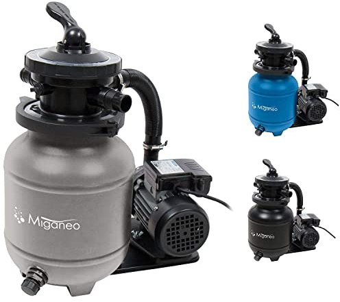 Miganeo, 40385, Dynamic 6500, impianto filtrante a sabbia per piscina, con pompa di potenza 4,5 m³/h, di colore blu