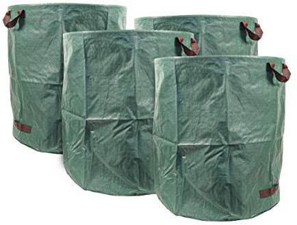 mgc24 Gartensack 272 Liter Laubsack Gartenabfallsack Rasensack, 4 Stück | Sack für Gartenabfall, Laub, Rasenschnitt - stabil, faltbar, langlebig, aus robustem Polypropylen Gewebe 150 g/m²