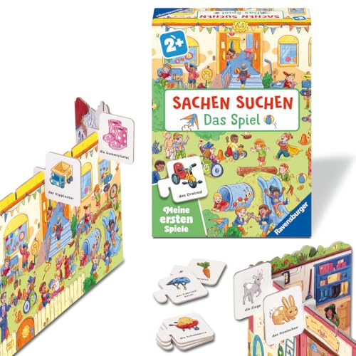 Ravensburger 12010003 Sachen suchen: Das Spiel – Meine ersten Spiele: Kinderspiele, Spiele ab 2 Jahre, für 1-4 Spieler, Geschenk für Mädchen oder Junge