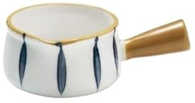 Såsskål Mini mjölkkanna med handtag hushålls keramisk spetsig mun såskanna kaffegräddebehållare Såskanna(Yellow)