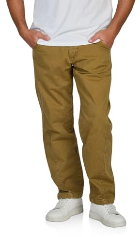 JACK & JONES jeans herr stretch komfort passform JPSTKANE Dale Twisted jeansbyxor byxor denim svart beige grå 30 31 32 33 34 36 38, Dull guld (12297442), 34W / 34L