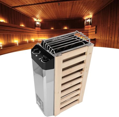 Stufa for Sauna in Acciaio Inossidabile, Stufa Elettrica for Sauna da 3/3,6KW con Controllo Interno e timer, Tipo di Strumento di Riscaldamento for Sauna, for Bagno Turco, Bagno, Doccia, Spa(3.6kw)