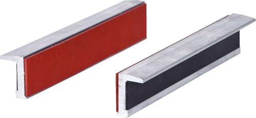 KS Tools 914.0093 Alu-Schraubstock-Schonbacken,Gummibesatz,160mm