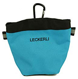 ADORRES Mit Wunschname möglich. Futtertasche, Trainingstasche, Leckerlitasche für Hunde, Futterbeutel mit Magnetverschluss und Kotbeutelfach, Leckerlibeutel Magnetic Turquoise Blue Edition
