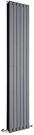MILANO Anthracite Vertical Double Flat Panel Radiator 1780 x 420mm
