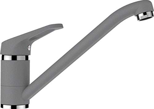 SCHOCK® Küchenarmatur COSMO Croma I Hochdruck Armatur für Spüle I Einhebelmischer 360° drehbar I Standard Norm-Anschlüsse I Messing I 165 mm Höhe 225 mm Ausladung