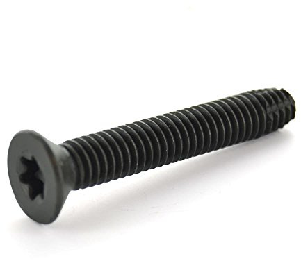 Newport Fasteners 5/16-18 x 2-1/2 Trailer Deck & Floor Screws – Type F Floorboard Thread Cutting Screws, Flat Head, Star Drive T-40, Black Phosphate, Wood to Metal – 100 Pack