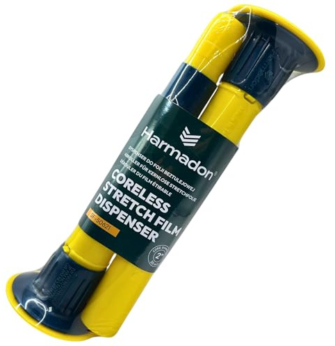 Harmadon Strechfolienrolle Abroller - Licht Gleithülse für Wickelfolie 50mm - Stretchfolie Abroller - Schnelleres und Einfacheres Packaging - Handabroller für Stretch Folie - Stretchfolienabwickler