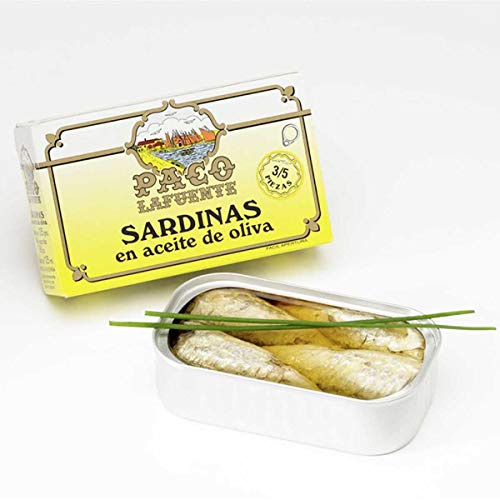Paco Lafuente - Sardinas en aceite de oliva 3/5 piezas - Caja de 15 unidades