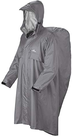 Ferrino MANTELLA TREKKER, Mantella Antipioggia Unisex - Adulto, Grigio Chiaro, L/XL