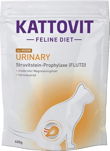 Kattovit - Urinary Huhn - Trockenfutter für Katzen bei Struvitsteinen - 1 x 400 g
