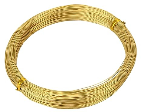 ZDLSDL Fil en laiton - Diamètre : 0,5 mm - Diamètre du fil : 0,5 mm - Longueur : 50 m