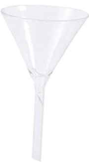 VINTORKY Imbuto Triangolare Solido in Vetro 40 Mm Per Laboratorio Chimico, Strumento Di Alimentazione Per Liquidi e Solidi, Riutilizzabile Ed Ecologico Per Esperimenti Analitici