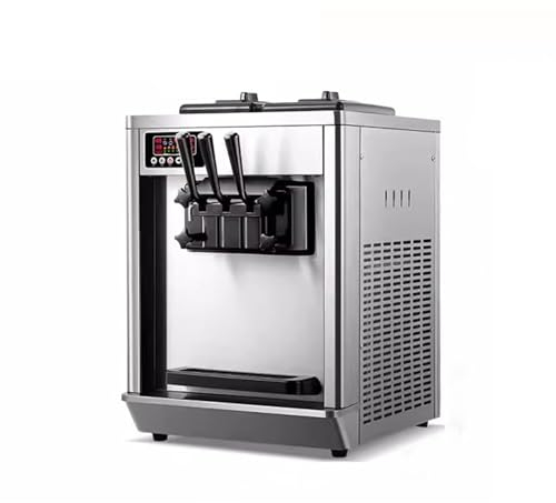 Macchina per Il Gelato per Uso Domestico o Commerciale, Macchine per Gelato Soft da 22-30 L/H Attrezzatura per congelamento a Cono Dolce da Tavolo Tricolore Commerciale Distributor