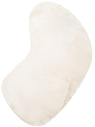 Hochflor Teppich - Comfy Supreme Ripple Creme - 140x190 cm | Einfarbig - Modern, Skandinavisch, Retro - Wohnzimmer, Esszimmer, Kinderzimmer, Schlafzimmer, Flur, Babyzimmer - Fellteppich