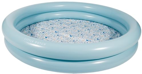 Little Dutch 2012392 Schwimmbecken/aufblasbares Planschbecken - Ocean Dreams blau (150 cm)