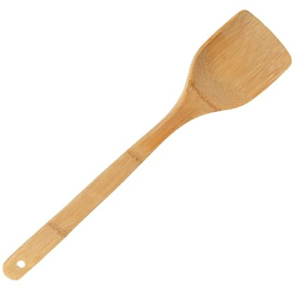 IMIKEYA Spatule Cuisine en Bois 35 Cm Longue Poignée Résistante la Chaleur Ustensile Cuisine Écologique pour Cuisson et Friture Usage Domestique