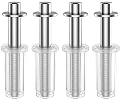 Lot de 4 quincaillerie pour porte pliante à deux volets, pièce de réparation pour porte de placard pliante avec pivot supérieur pour porte de poche pliante, porte accordéon, porte de grange – Ensemble