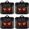 Lot de 4 répulsifs solaires pour chat avec lampe LED pour l'extérieur, jardin, cour, chats, écureuils, renard