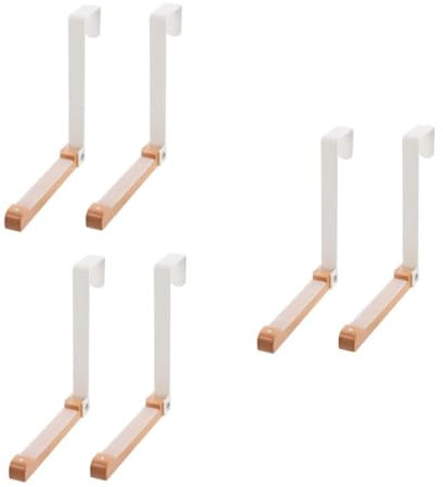 iplusmile 6stücke Türhaken Für Hintertür Faltbare Kleiderhaken Für Handtücher Und Kleidung Dekorative Türhänger Für Badezimmer Und Garderobe Platzsparende Aufbewahrungslösung