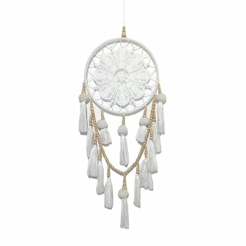 Homeily Makramee Traumfänger, Boho Wand hängenden Traumfänger mit Quaste gewebt, für Home, Schlafzimmer, Wohnzimmer, Hochzeit